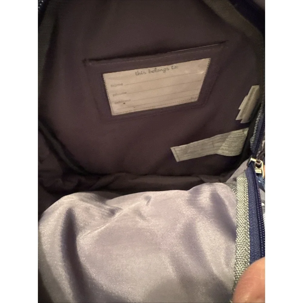 Pottery‎ Barn Kids Backpack Stingray Small Gray Blue Nautical